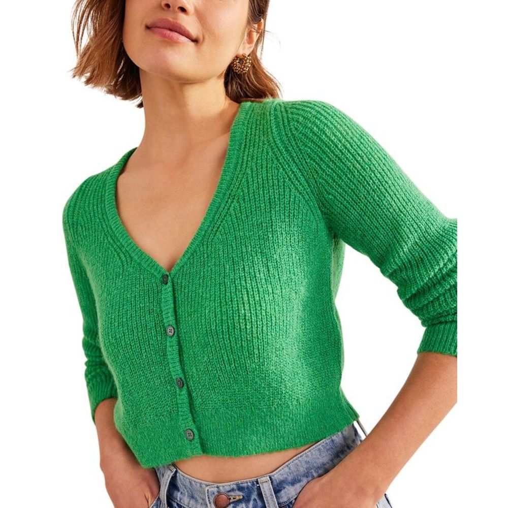 Boden Green Women's Cardigan Sweater